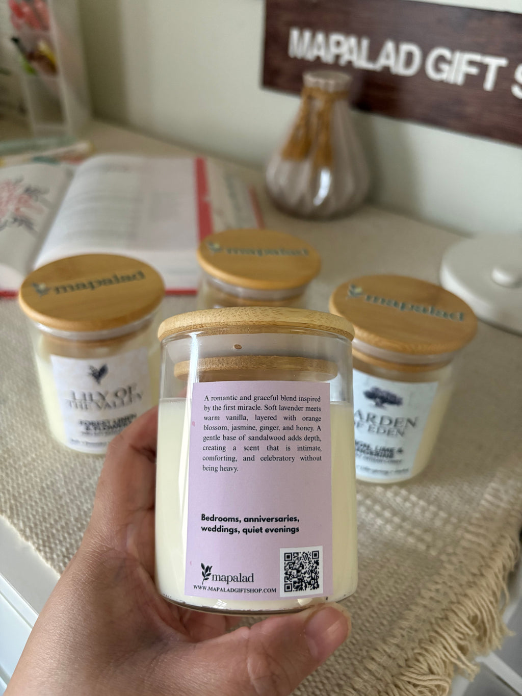 Wedding At Cana Scented Candle W/ Devotion Guide
