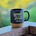 Good Morning Lord! Ceramic Mug With Lid & Cork Base