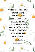Because He Loves Us canvas wall decor with C.S. Lewis quote by Mapalad Gift Shop