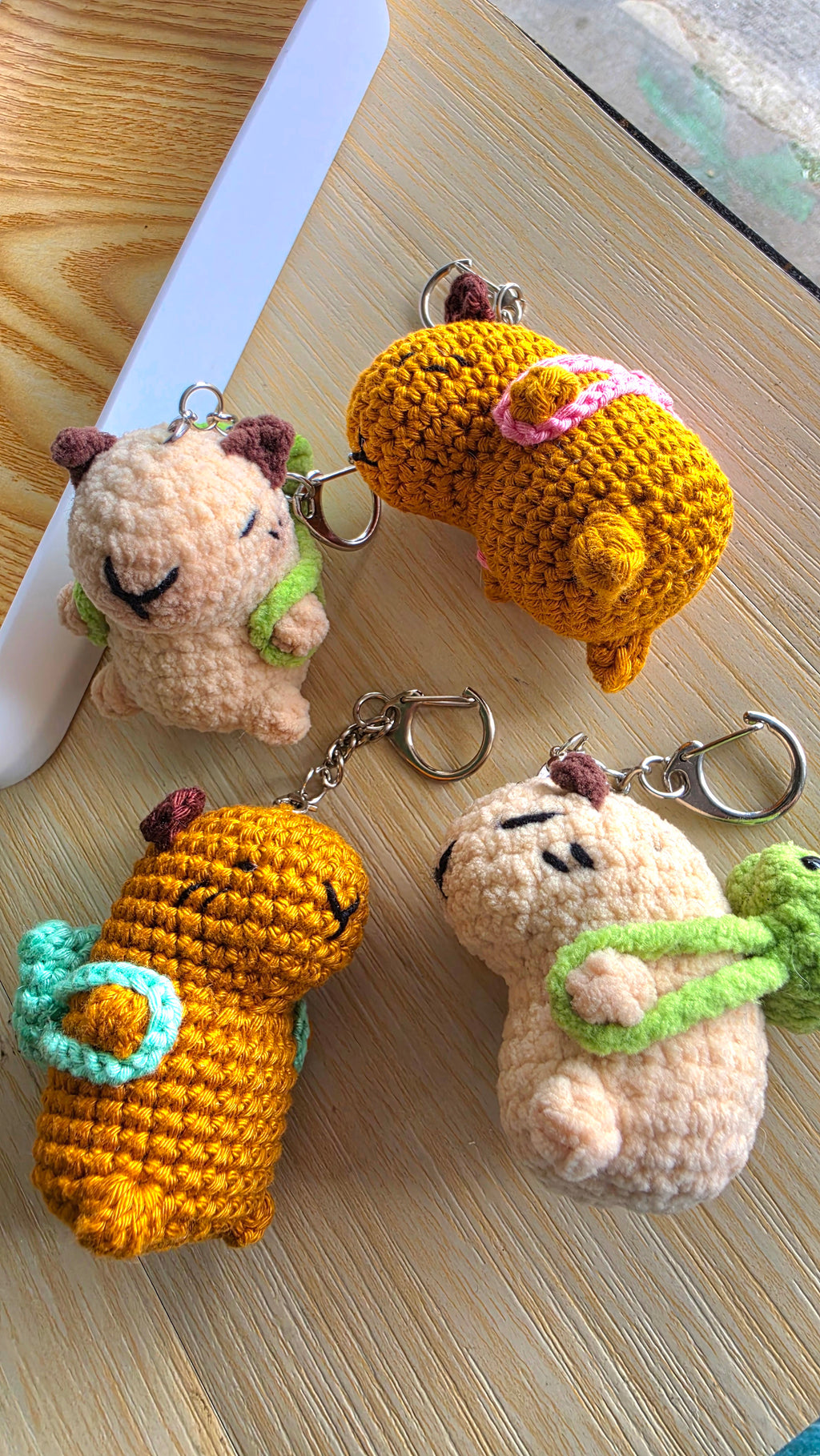 Handmade Crochet Capybara Charm