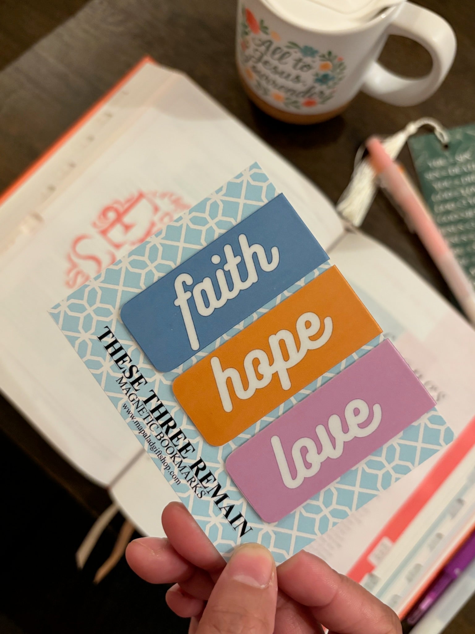 These Three Remain Magnetic Bookmark Set