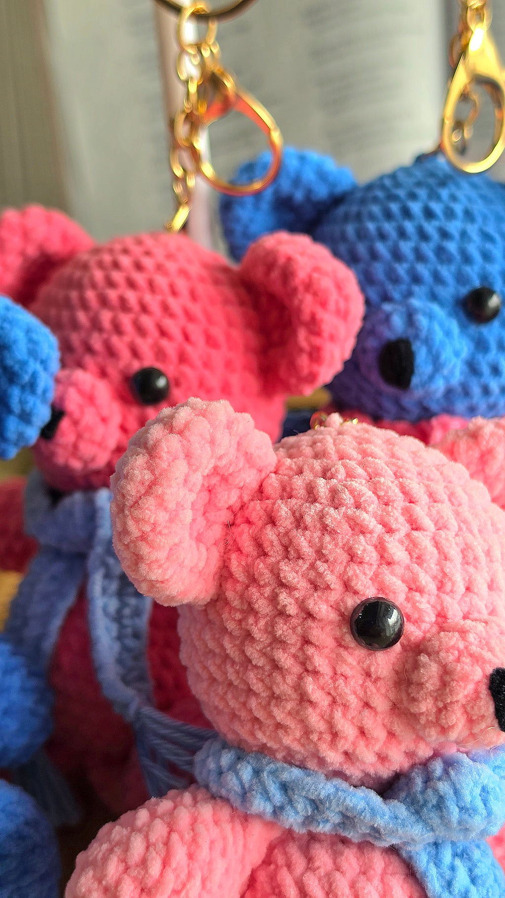 Handmade Crochet Bear Charm