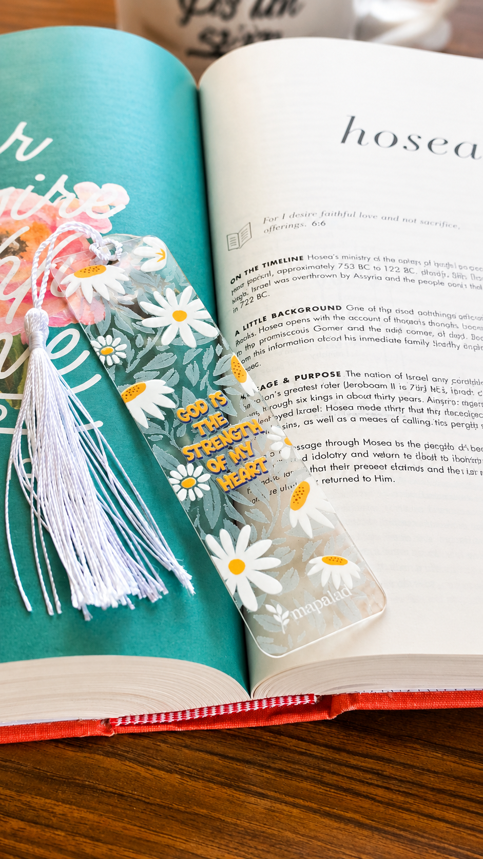 God Is My Strength Acrylic Bookmark
