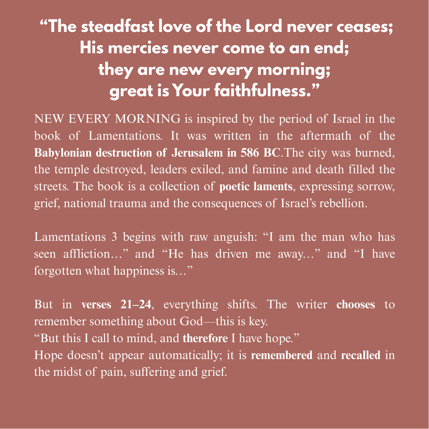 New Every Morning Devotional Mug (QR Enabled) Pink