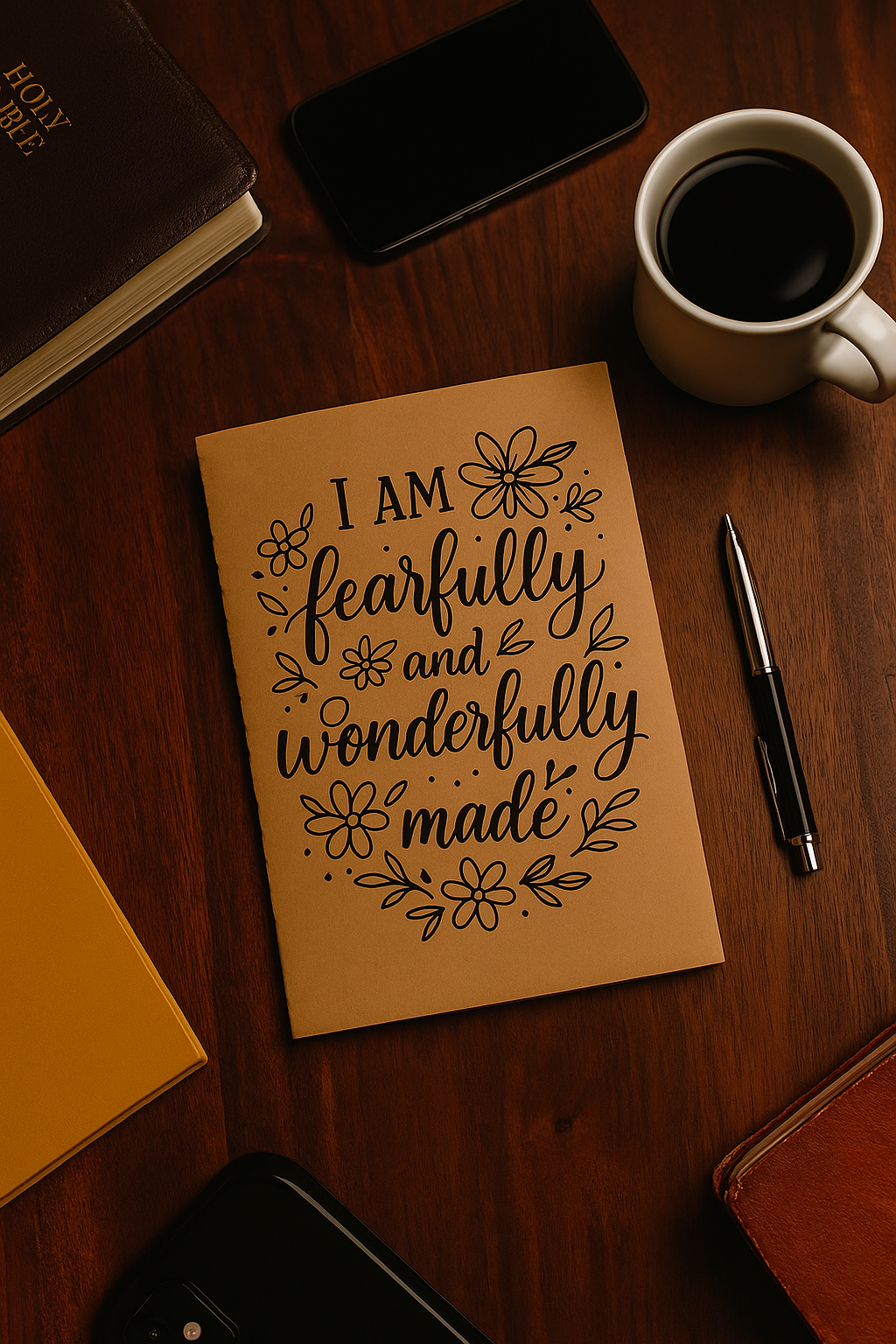 Wonderfully Kraft Notebook For Devotion & Bible Notes