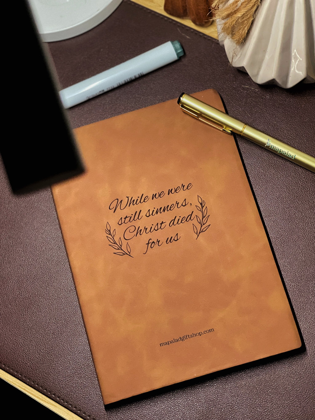 While We’re Still Sinners A5 Leather Notebook