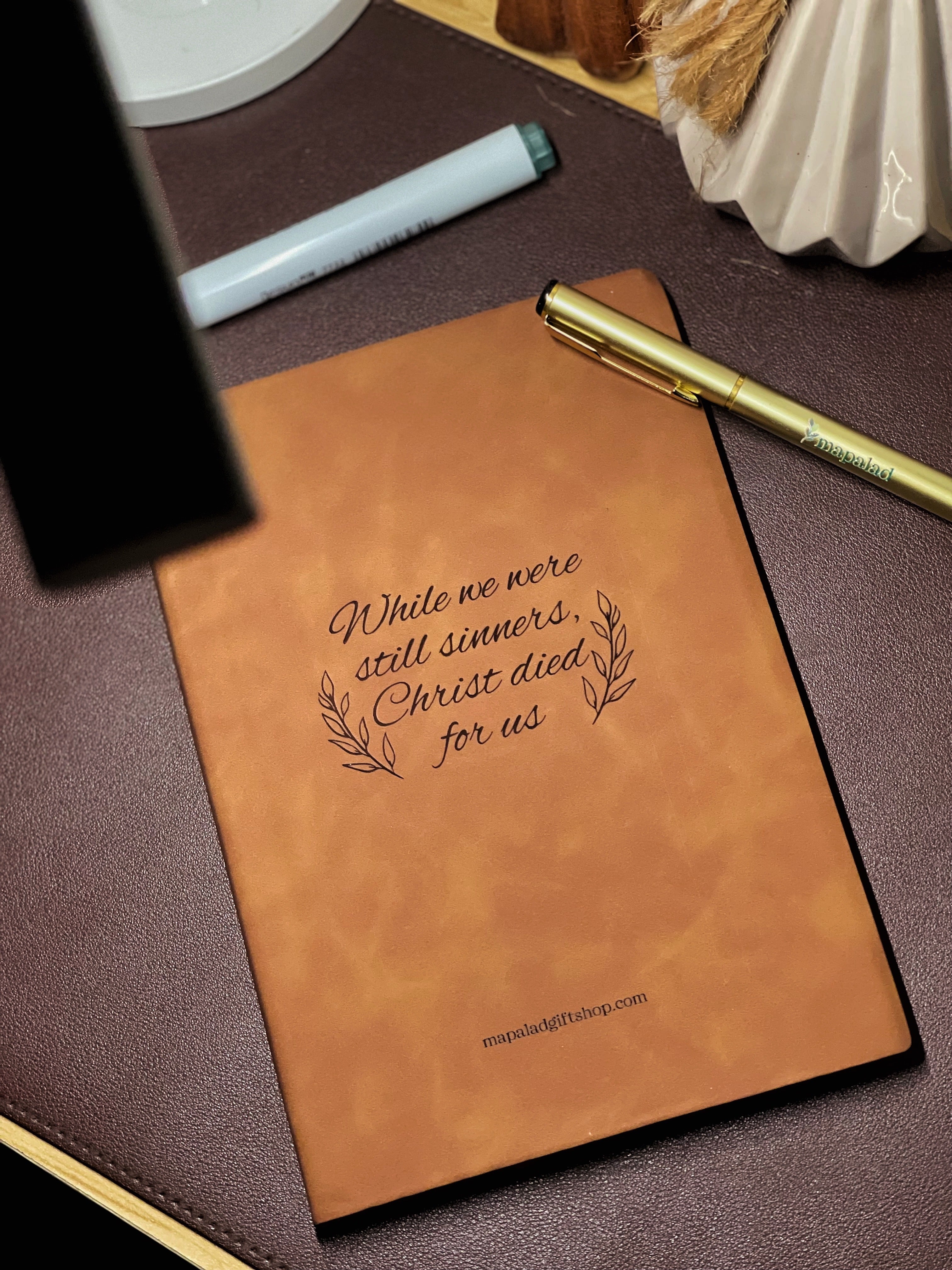 While We’re Still Sinners A5 Leather Notebook