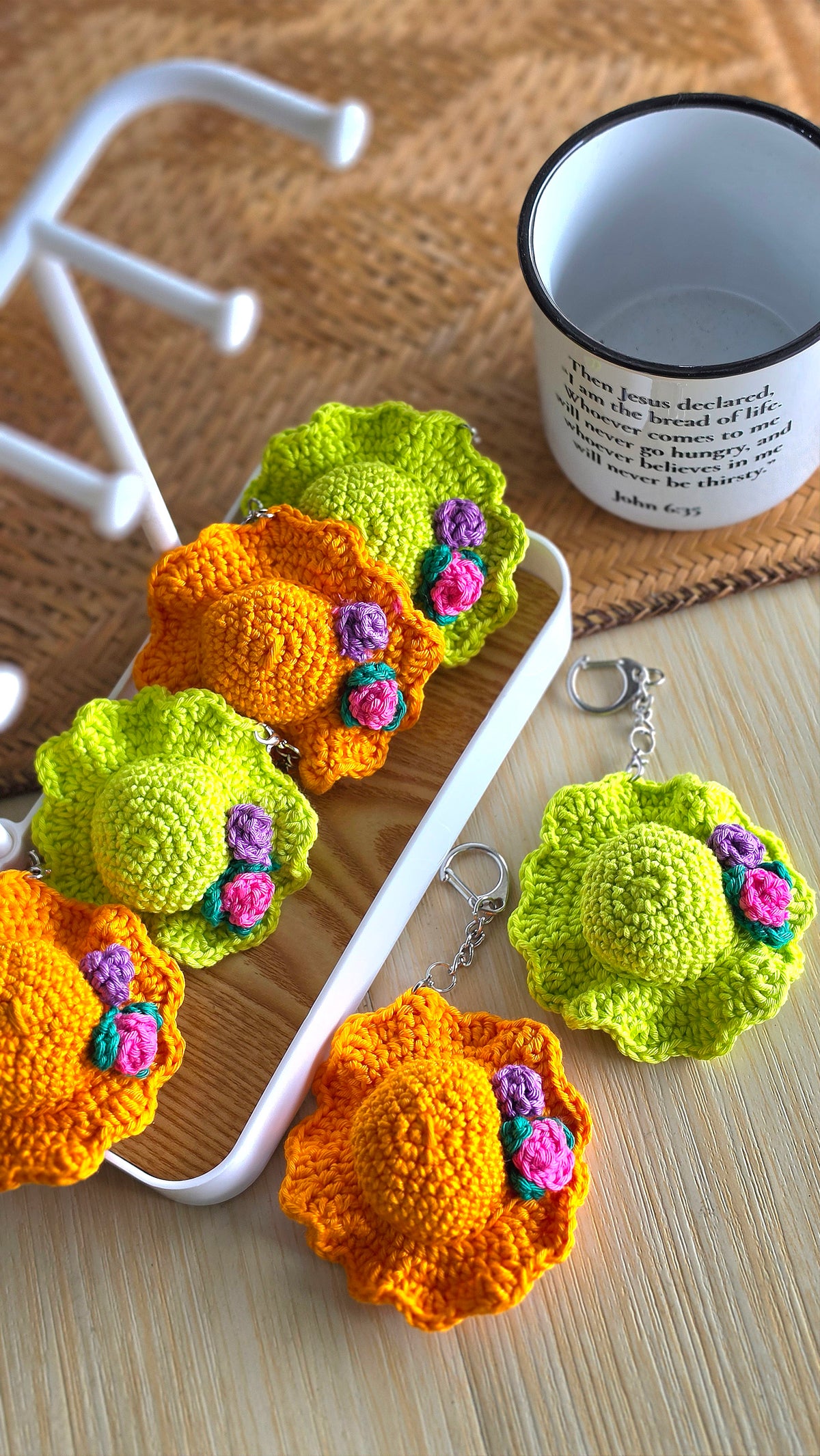 Handmade Crochet Hat Charm