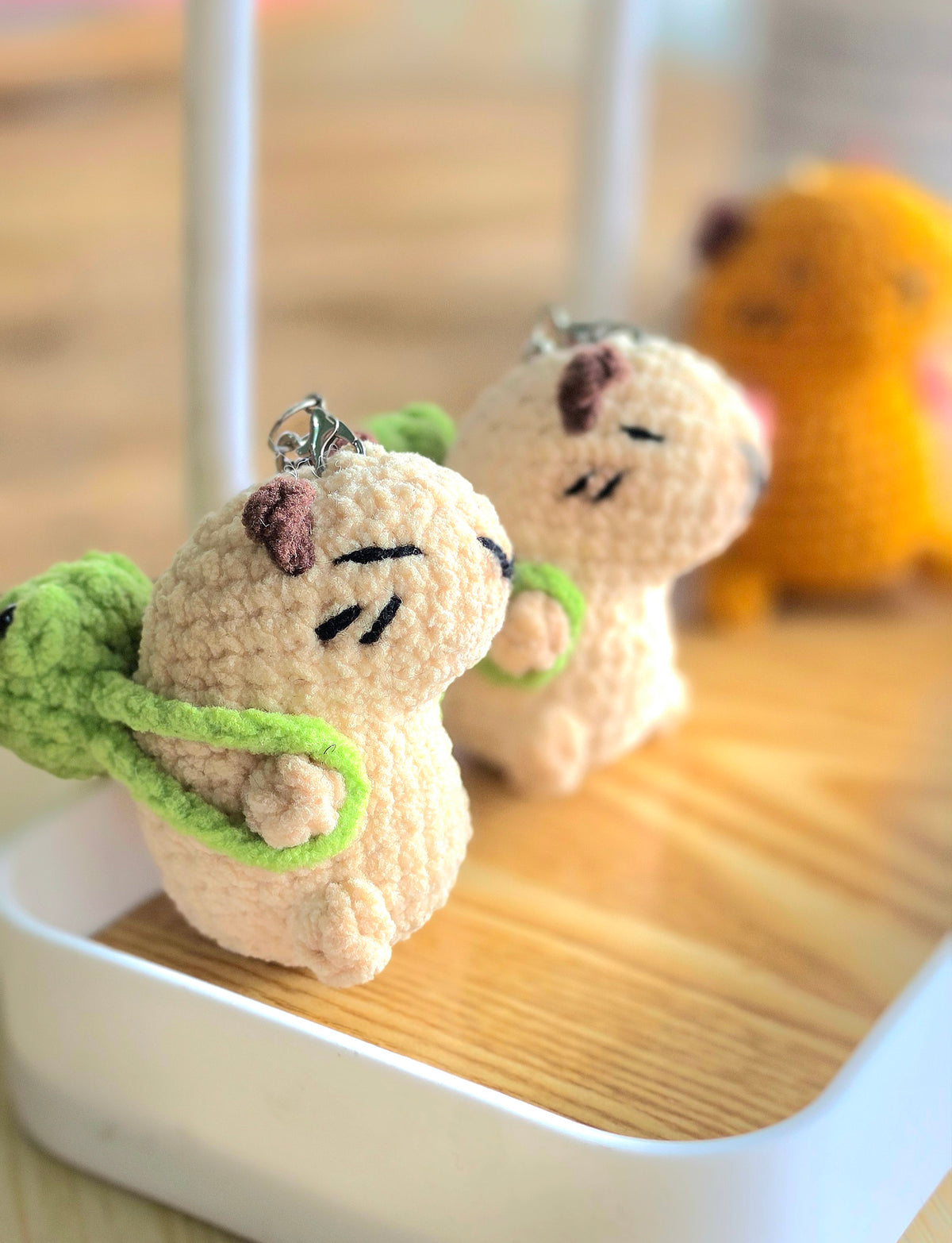 Handmade Crochet Capybara Charm