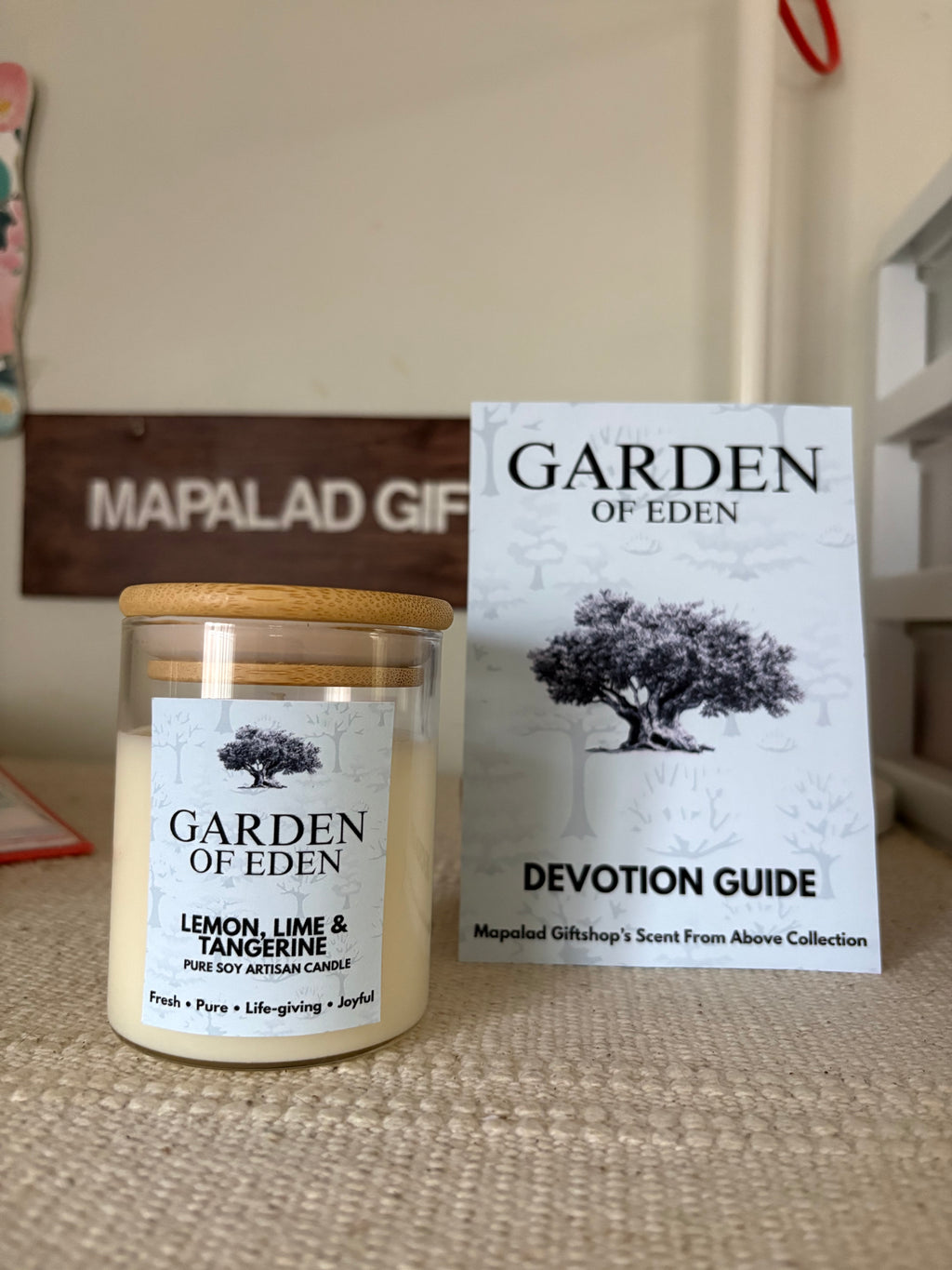 Garden of Eden Scented Candle W/ Devotion Guide