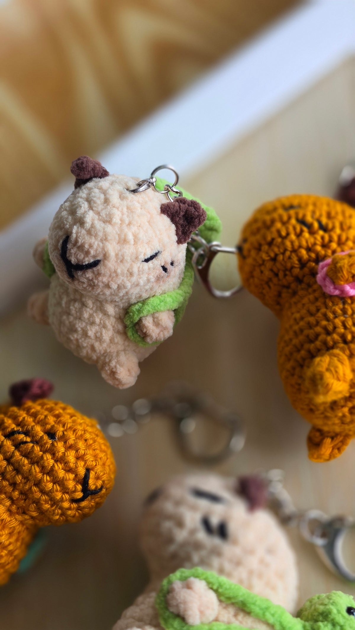 Handmade Crochet Capybara Charm