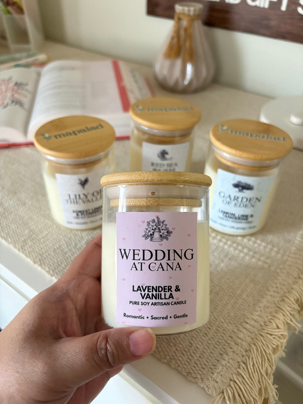 Wedding At Cana Scented Candle W/ Devotion Guide