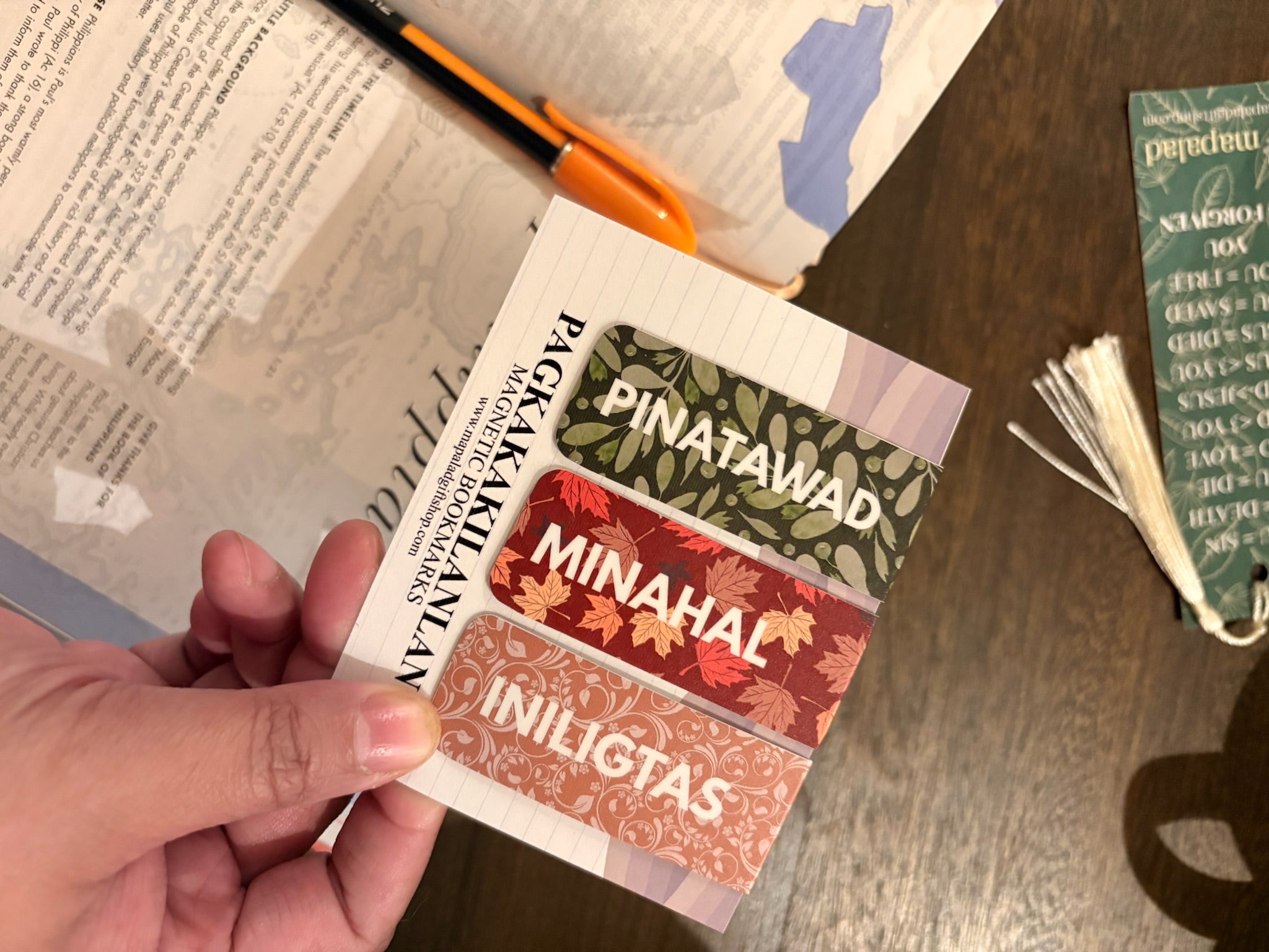 Pagkakakilanlan Magnetic Bookmark Set