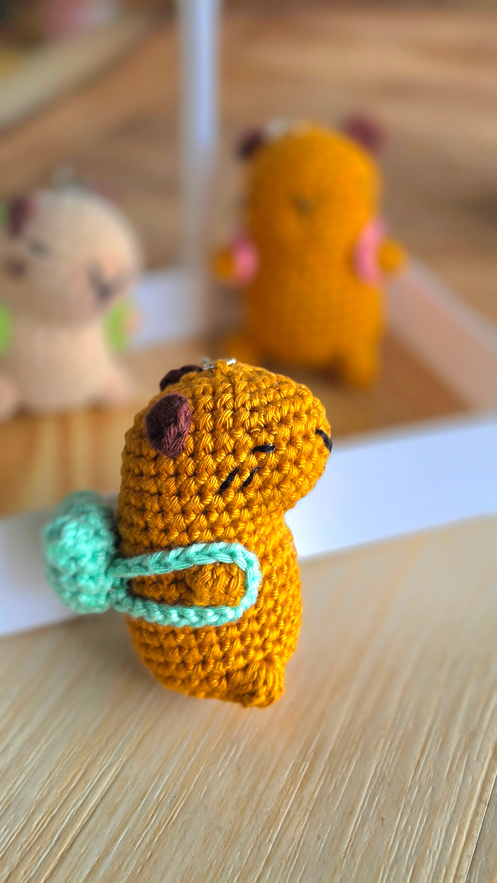 Handmade Crochet Capybara Charm