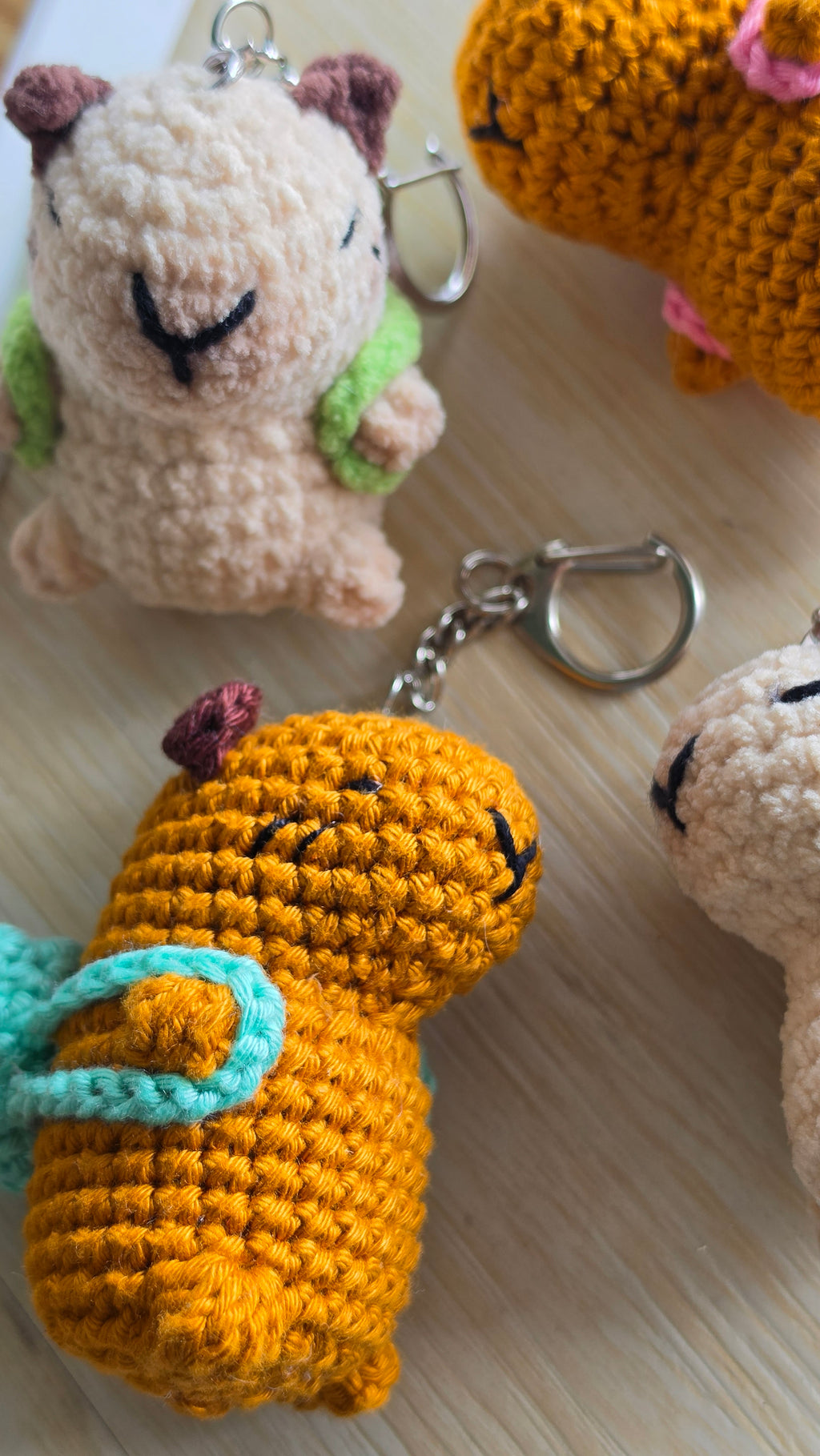 Handmade Crochet Capybara Charm