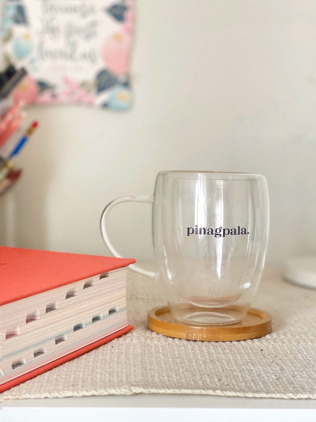 Pinagpala Double-Walled Clear Glass Mug