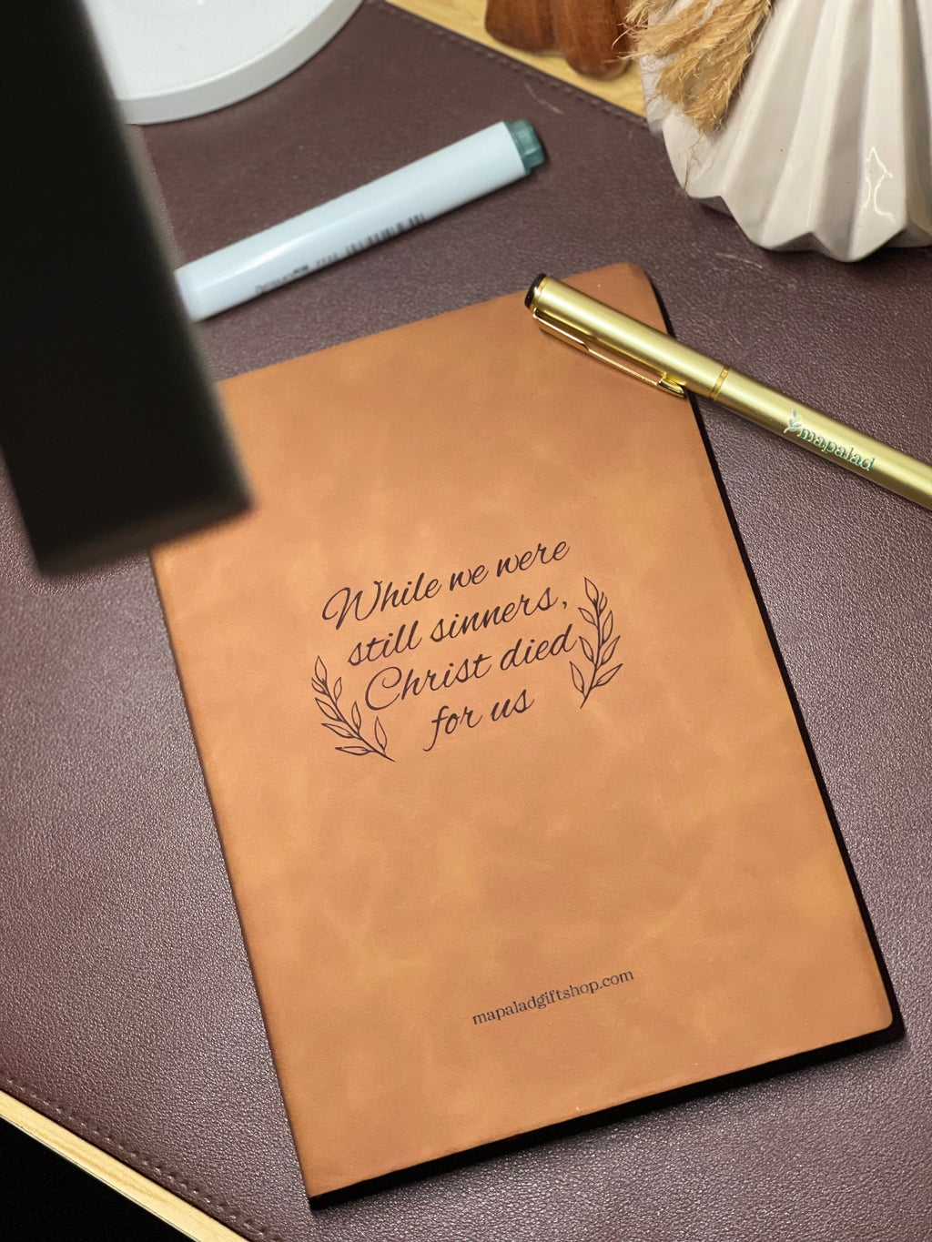While We’re Still Sinners A5 Leather Notebook