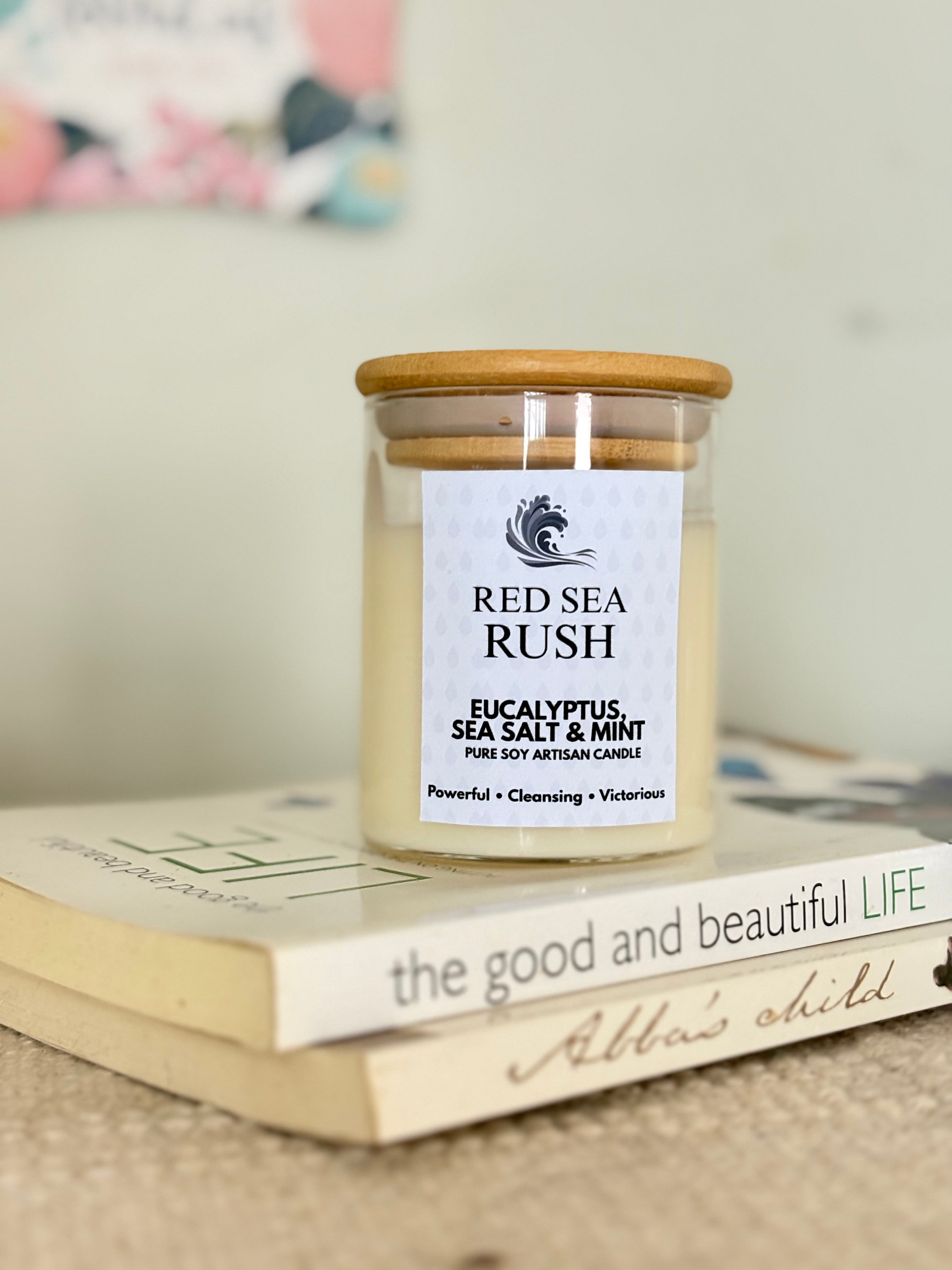 Red Sea Rush Scented Candle W/ Devotion Guide