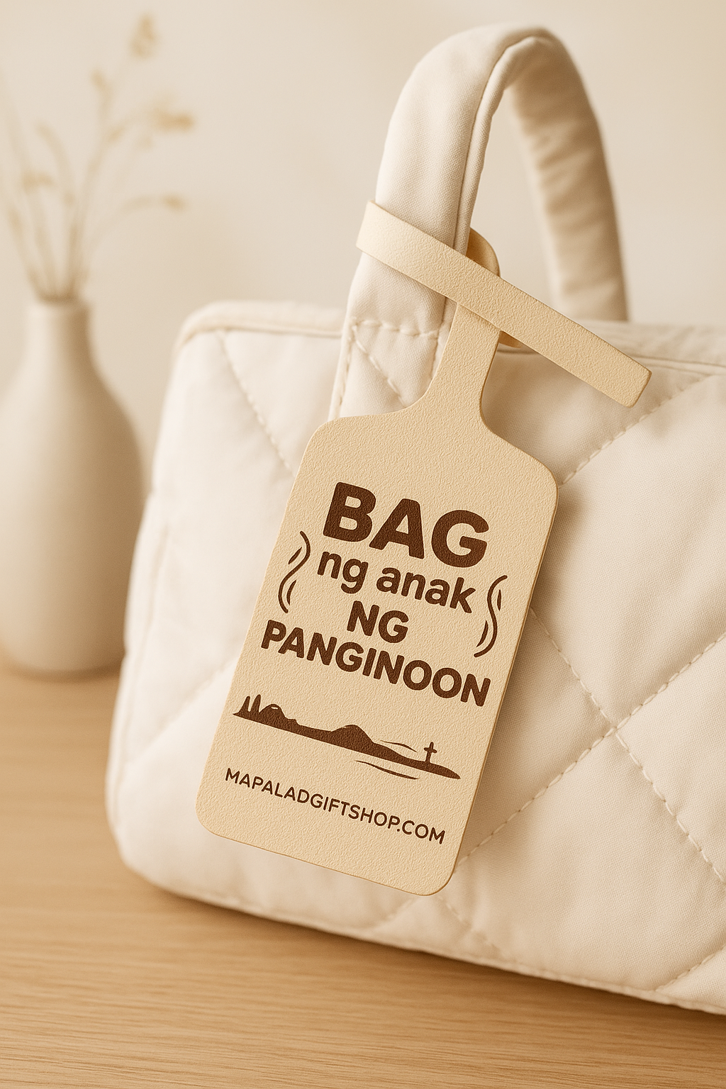 Anak ng Panginoon Leather Bag Tag