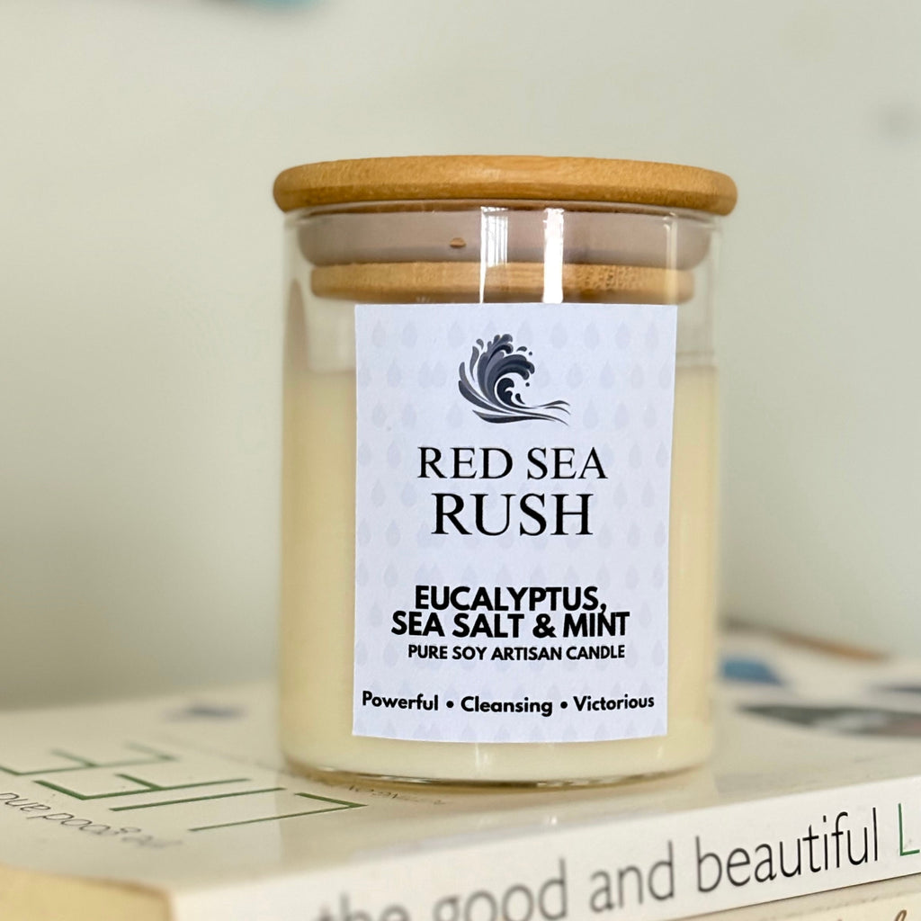 Red Sea Rush Scented Candle W/ Devotion Guide