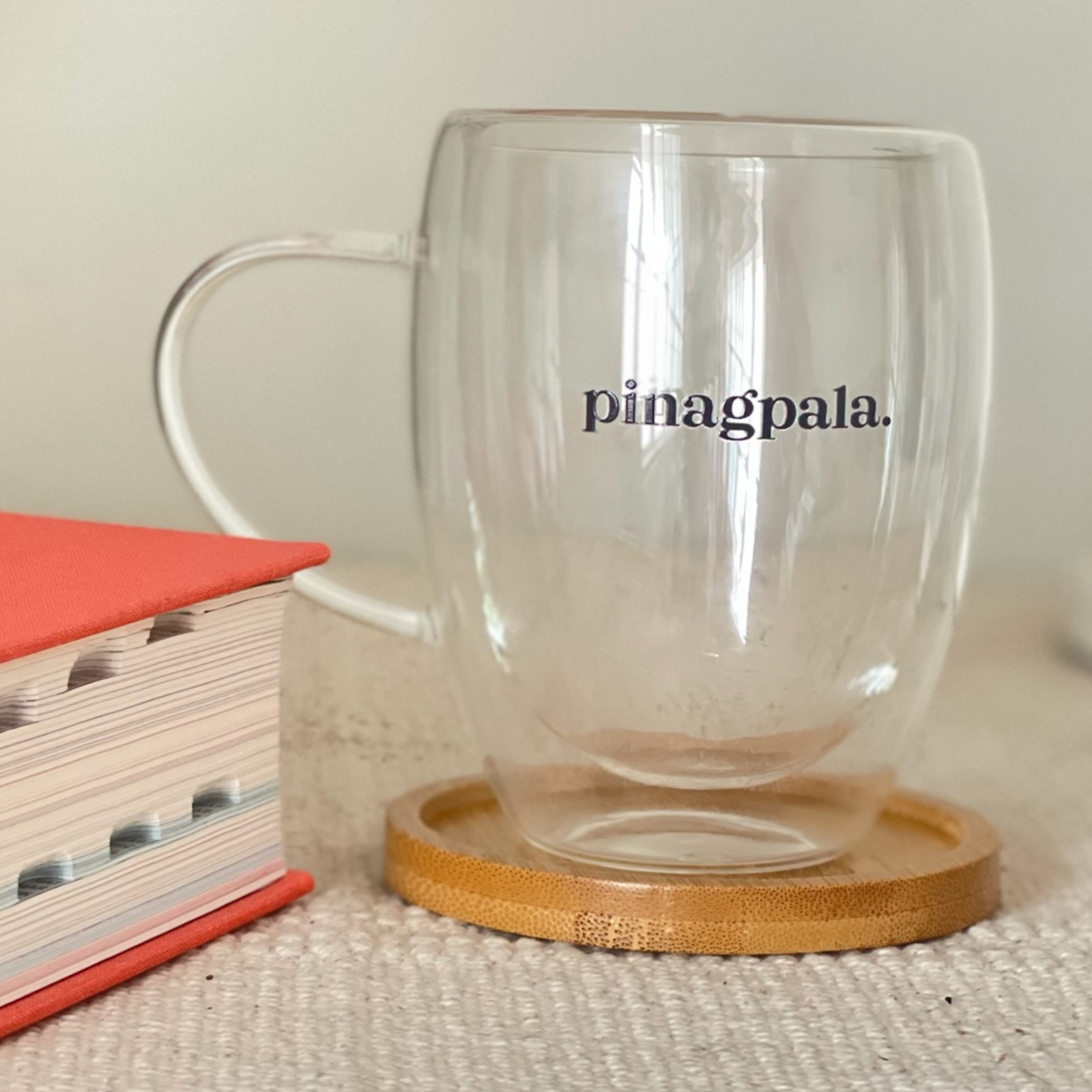 Pinagpala Double-Walled Clear Glass Mug