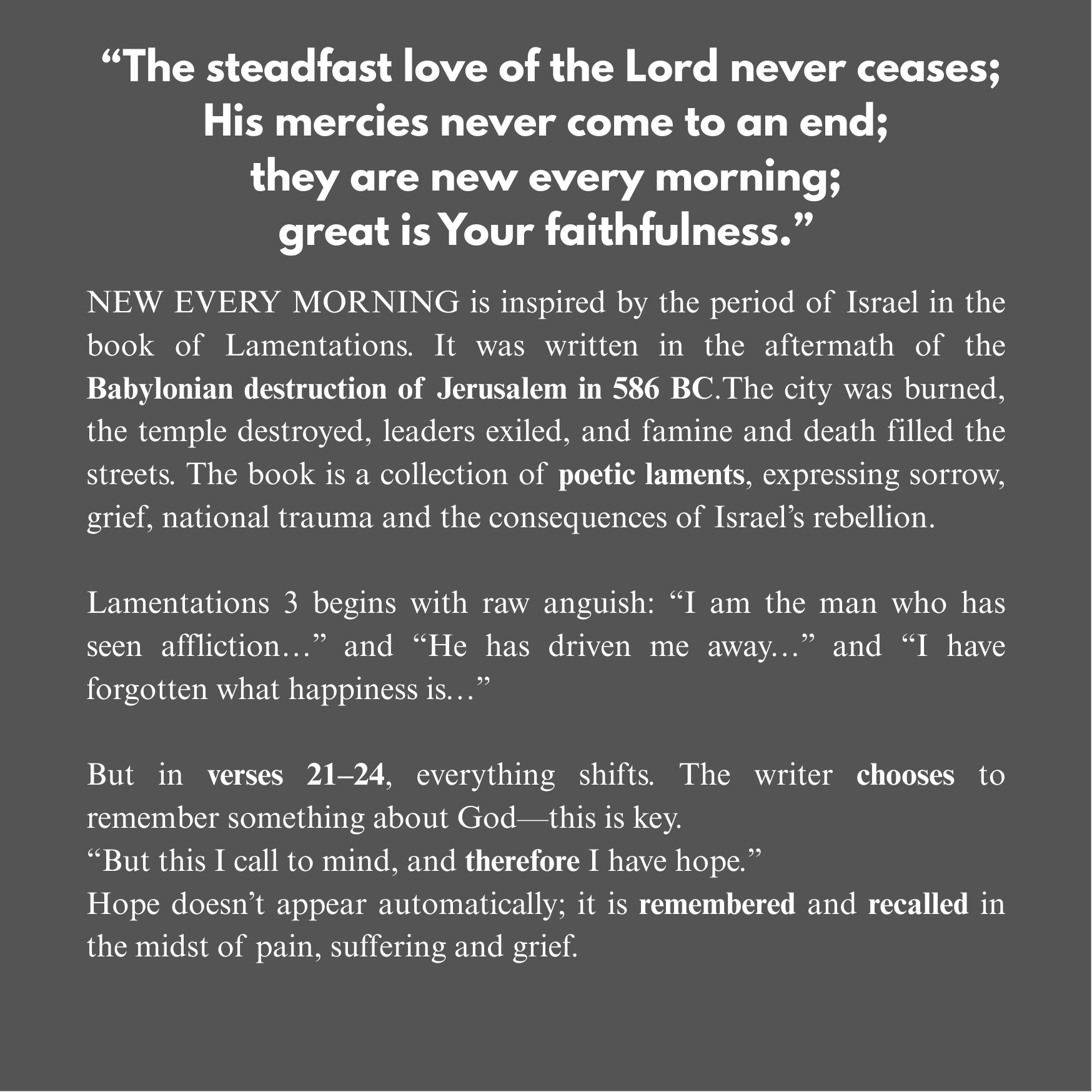 New Every Morning Devotional Mug (QR Enabled) Black