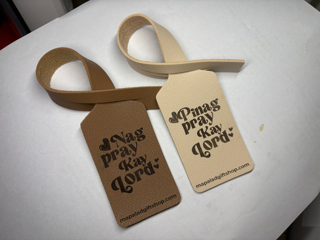 Pinagpray Kay Lord Couple Leather Bag Tag Set (FREE EBOOK)