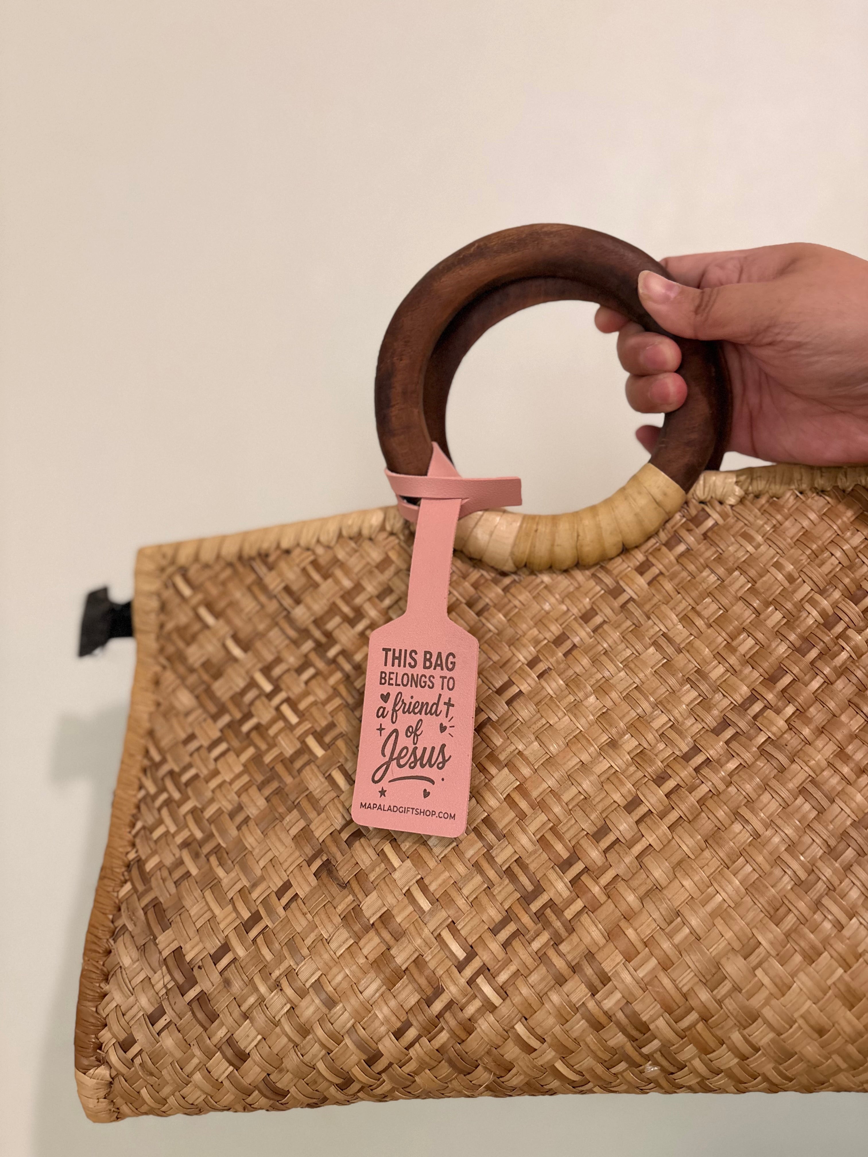 Friend of Jesus Leather Bag Tag