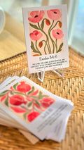 Art Verse Card with Acrylic Stand – floral Exodus 34:6 card on clear stand