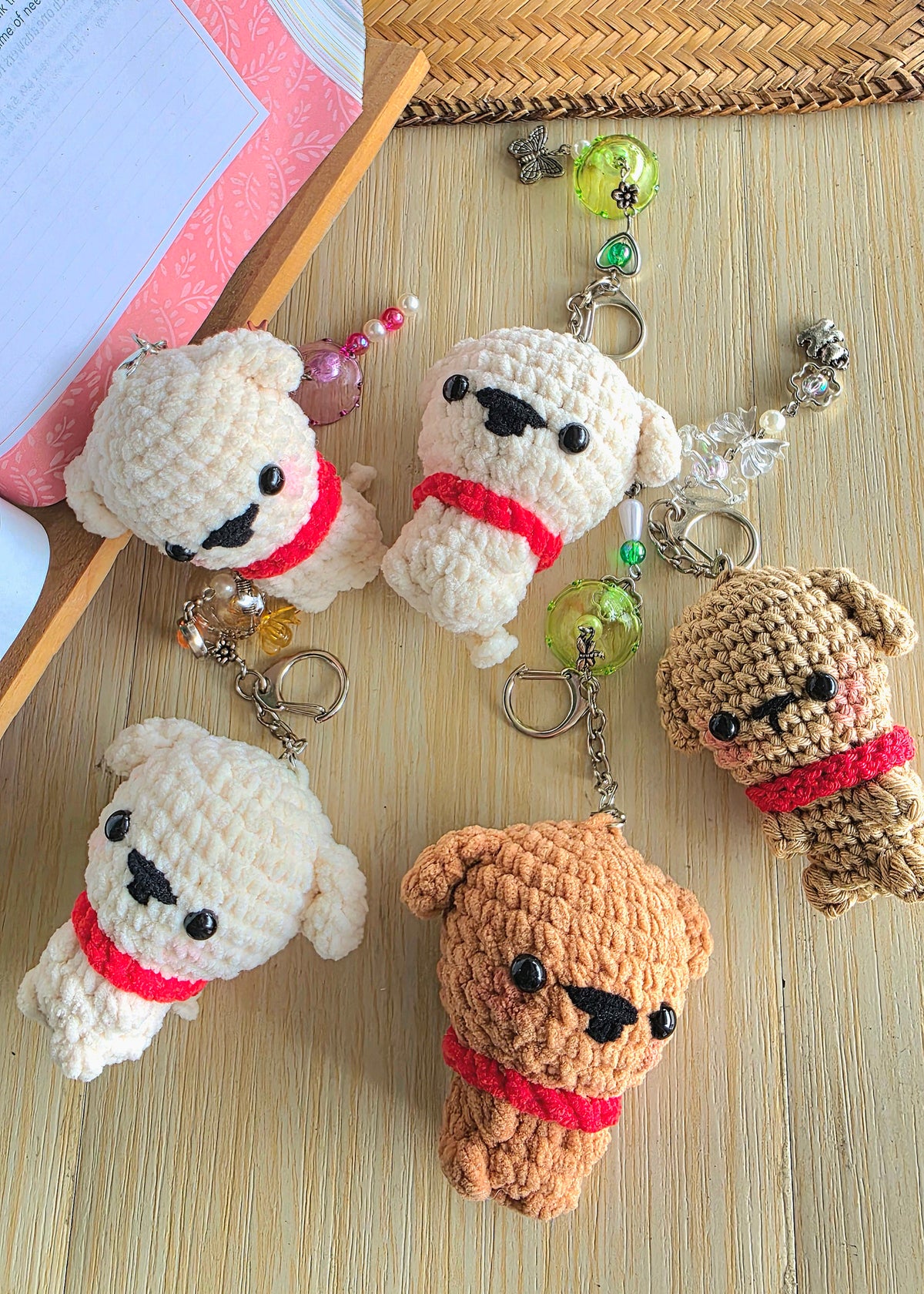 Handmade Crochet Doggy Charm