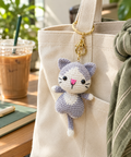 Handmade Crochet Cat Charm