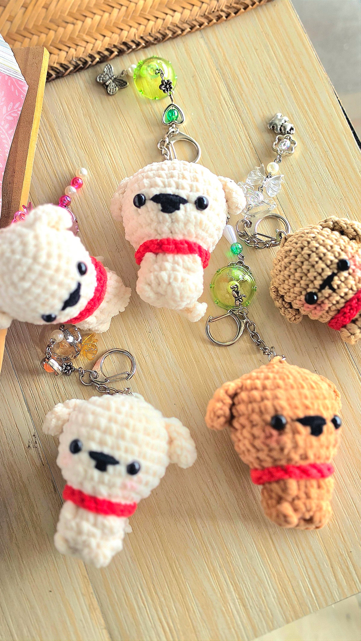 Handmade Crochet Doggy Charm